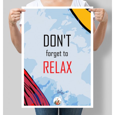 Постер мотивуючий Don`t forget to relax
