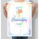 Постер мотивуючий Life is Beautiful