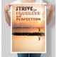 Постер мотивационный Strive for progress, not perfection