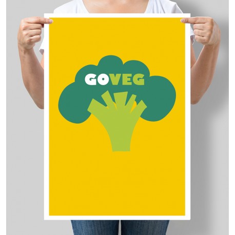 Постер вегетаріанство Go veg