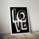 Інтер'єрний постер LOVE