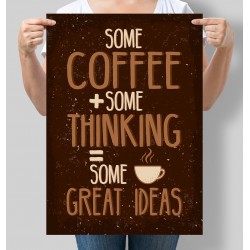 Постер мотиваційний Some coffee