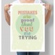 Постер мотивуючий Mistakes are proff
