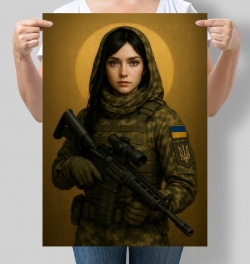 Постер Дівчина військова