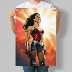 Постер супергероїня DC Діана Принц (Диво Жінка). Fan art. Серія Superheroine Collection