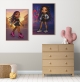 Постер в стилі ляльки Bratz Вулична мода на тлі графіті