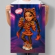 Постер у стилі ляльки Bratz Дівчинка в костюмі Тигра