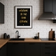 Плакат для кухні Welcome to the star kitchen