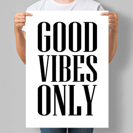 Постер мотиваційний GOOD VIBES ONLY