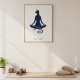 Постер інтер'єрний Yoga O'Clock