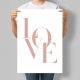 Постер інтер'єрний Love