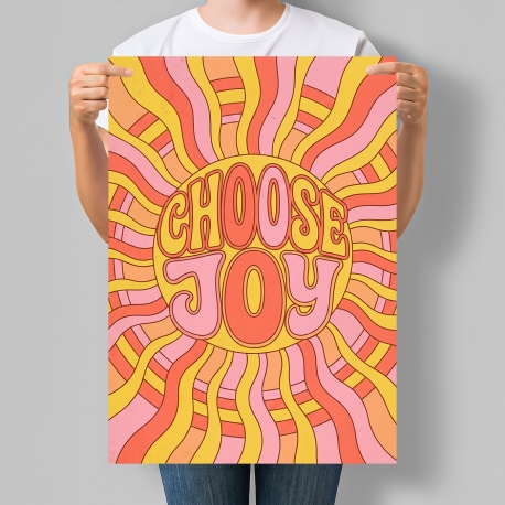 Мотиваційний постер Choose Joy Обирай радість