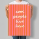 Постер для дому Cool People Live Here Тут живуть круті люди