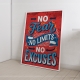 Постер мотиваційний No Fear No Limits No Excuses