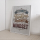 Мотиваційний постер Change Your Thinking Change Your Mindset