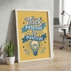 Мотиваційний постер Think Positive Be Positive