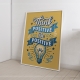 Мотиваційний постер Think Positive Be Positive
