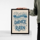 Мотиваційний постер Life Isn't About Waiting for the Storm to Pass, It's About Learning to Dance in the Rain