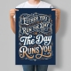 Постер Either you run the day, or the day runs you. Jim Rohn