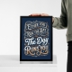 Постер Either you run the day, or the day runs you. Jim Rohn