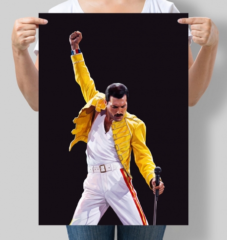 Інтер’єрний постер Motivator Фредді Мерк’юрі Live Aid 1985