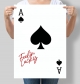 Інтер'єрний постер Feeling Lucky - Туз пік