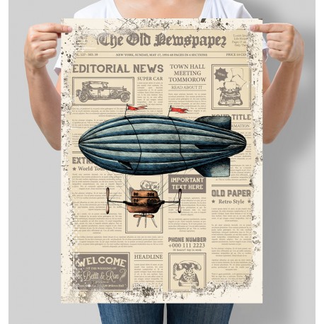 Постер Zeppelin ретро