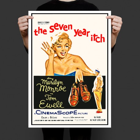 Постер Афіша фільм The Seven Year Itch 1955 рік Мерилін Монро