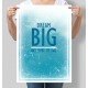 Постер мотивуючий Dream big and dare to fail