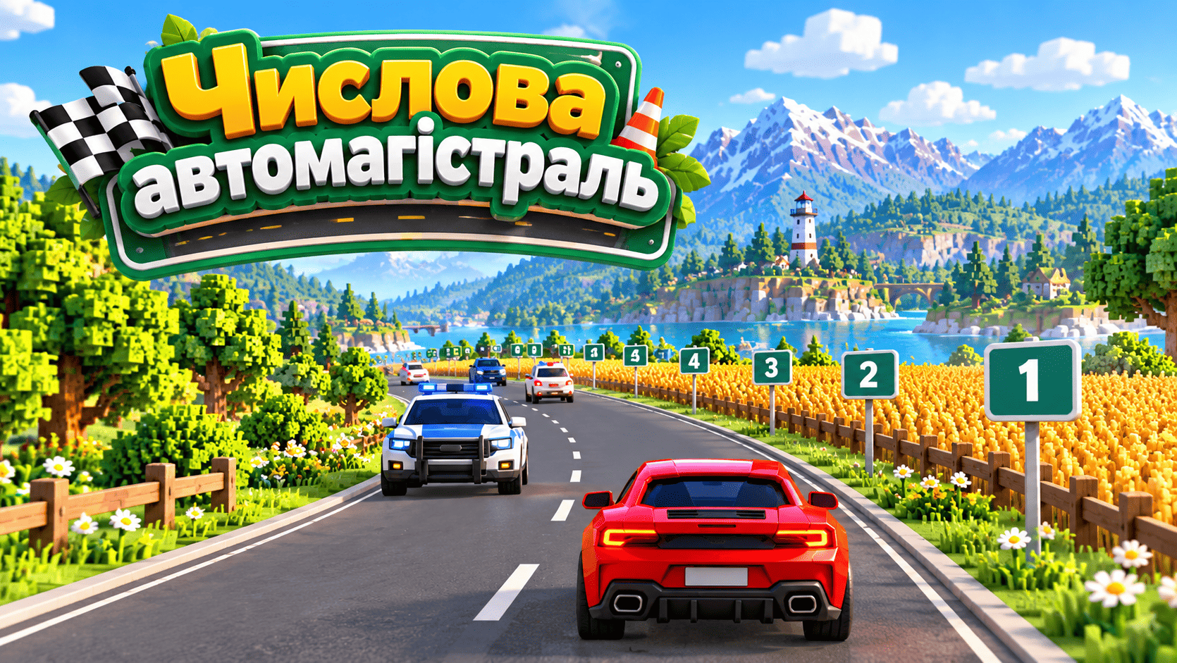 Числова автомагістраль: рахуємо до 100