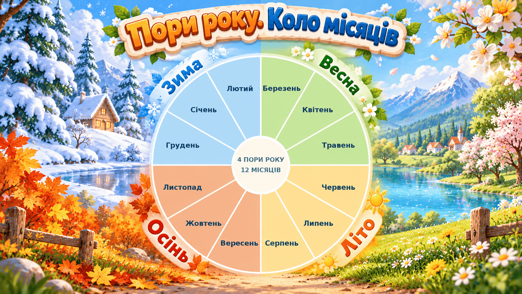 Пори року: колесо місяців
