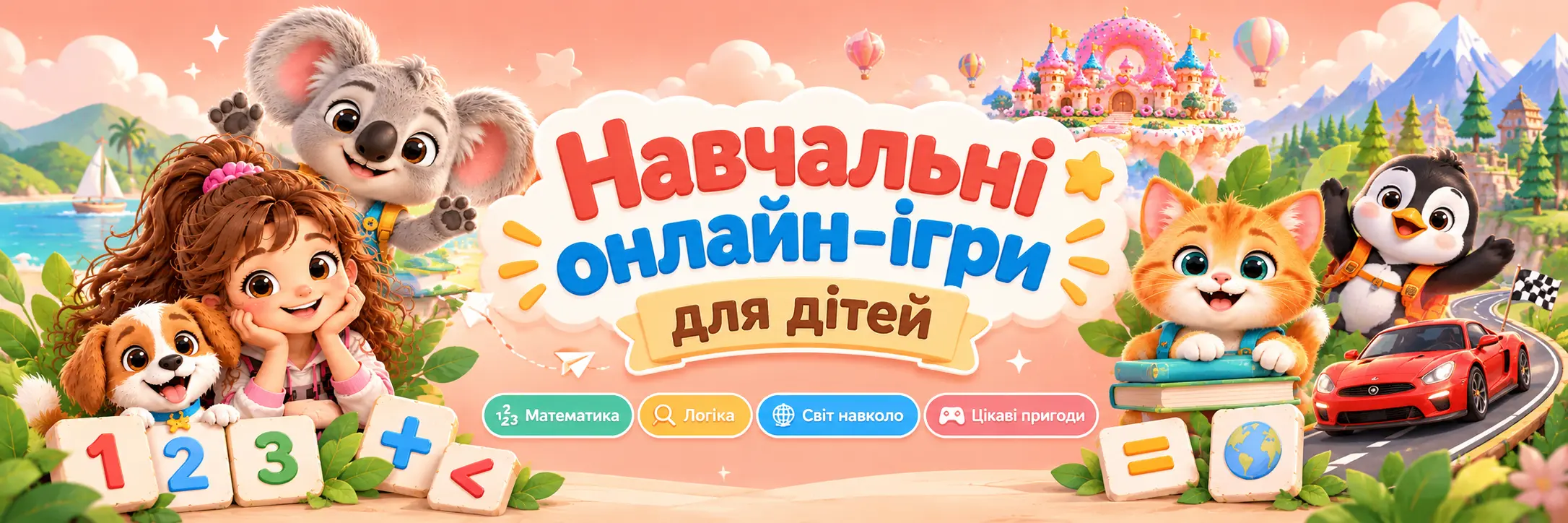 Навчальні онлайн-ігри для дітей: математика, логіка, світ навколо та цікаві пригоди